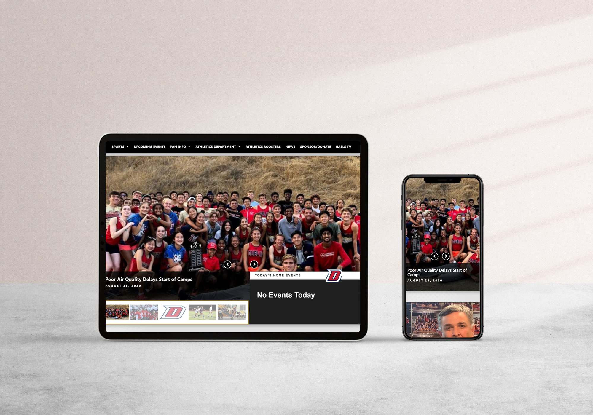 Website for Dublin High School Athletic Club